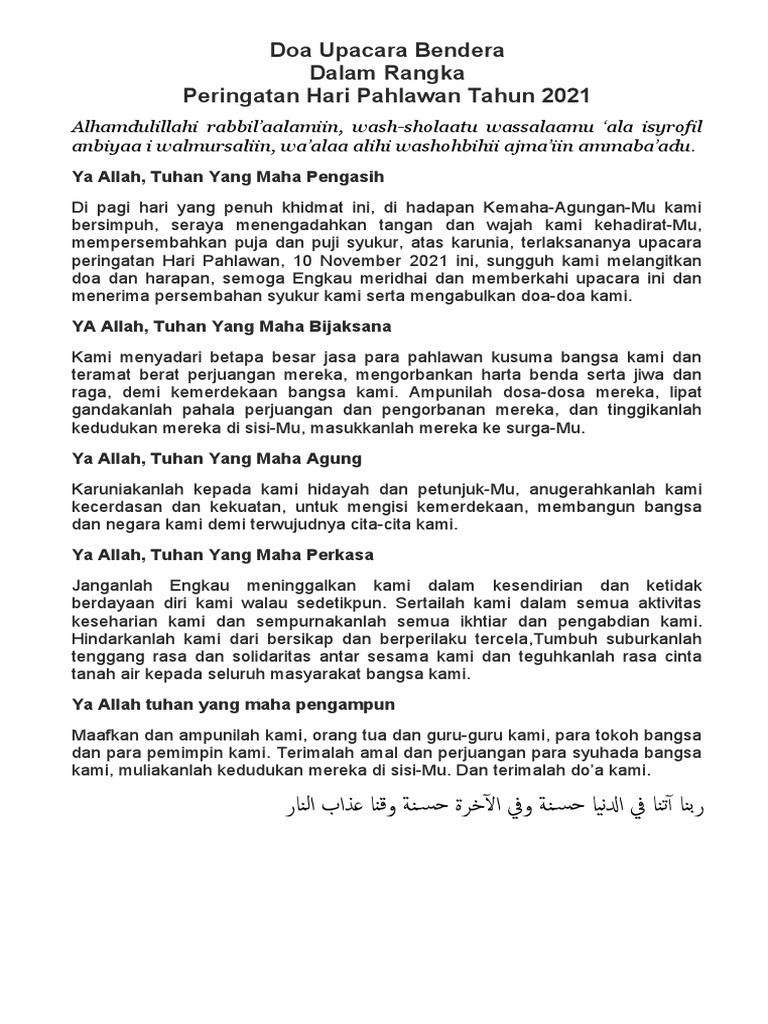 Do A Upacara Hari Pahlawan Pdf