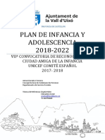 Plan Infancia y Adolescencia 2018-2022 Vall d'Uixó