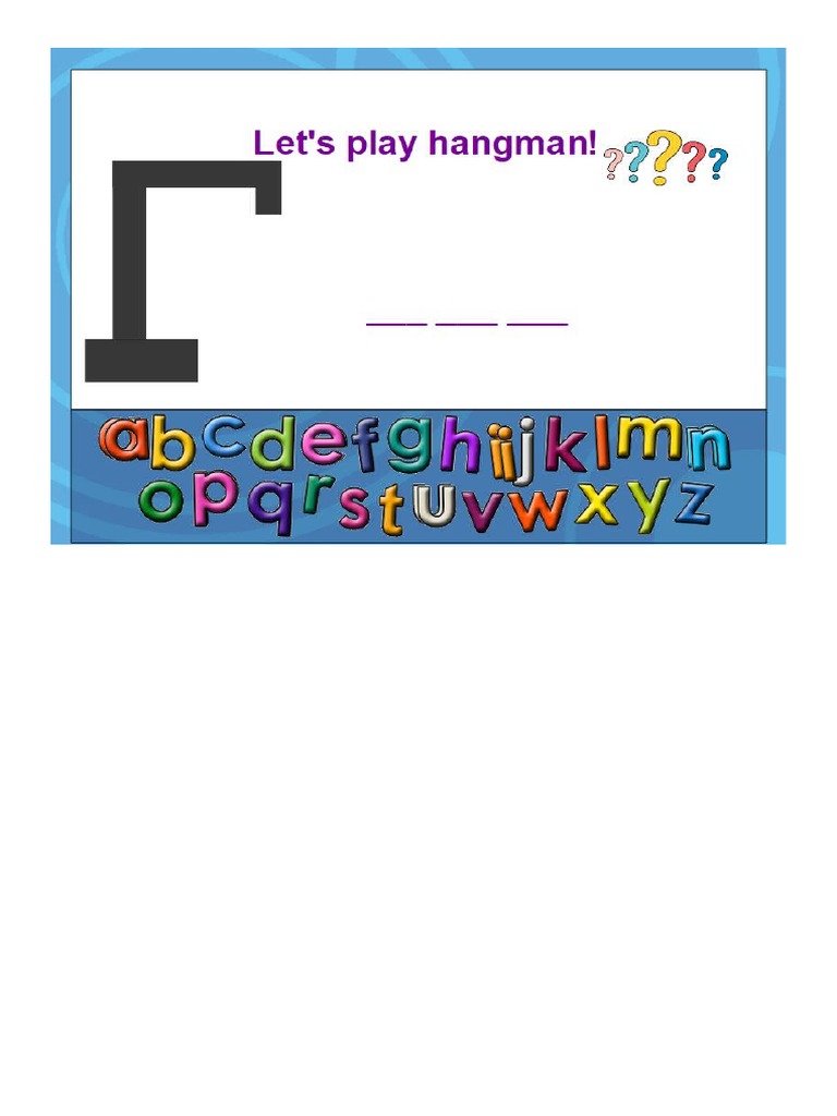 Hangman PDF