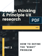 Design thinking & UX research principles