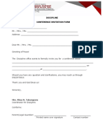 Discipline Forms