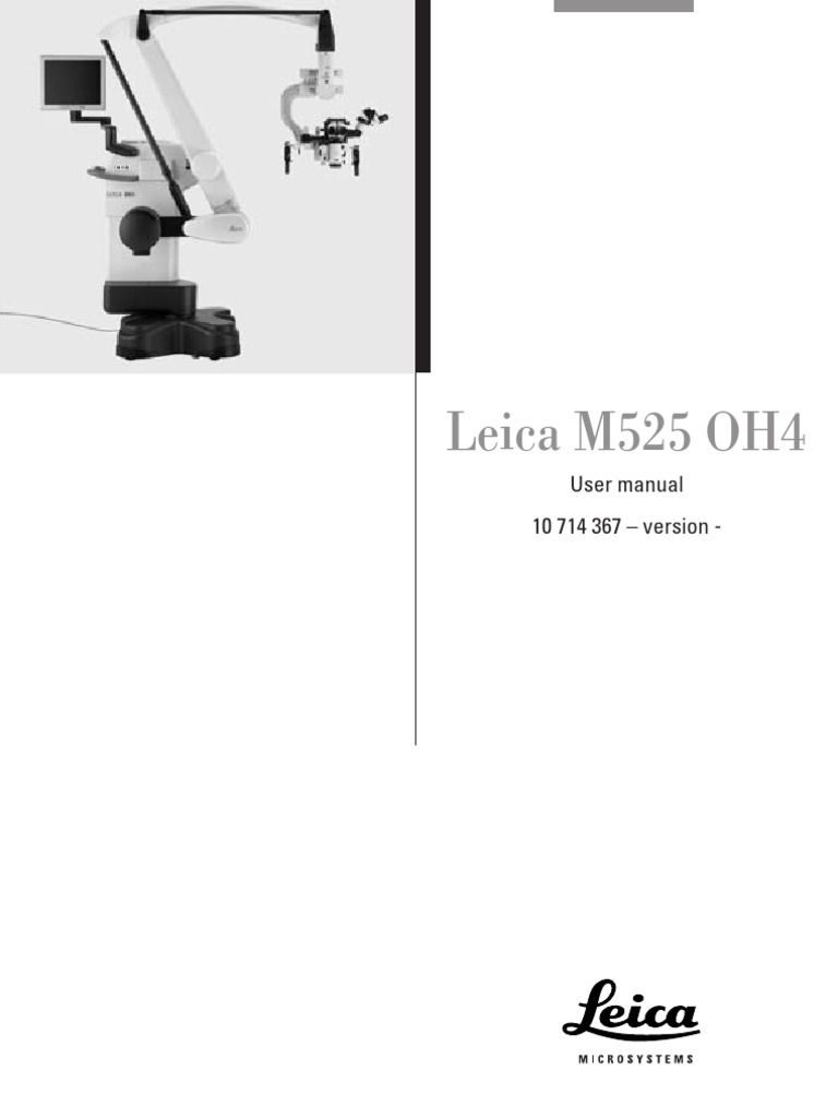 Leica M525 OH4 User Manual | PDF | Camera | Imaging