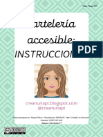 Cartelería accesible instrucciones