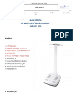 Guia rápido bioimpedanciômetro