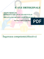 Sistem de Axe Ortogonale Plan de Lectie