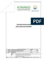 Data Sheet For Ductile Iron Pipes, Fittings and Accessories