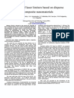 Investigation of laser limiters based on disperse and composite nanomaterials