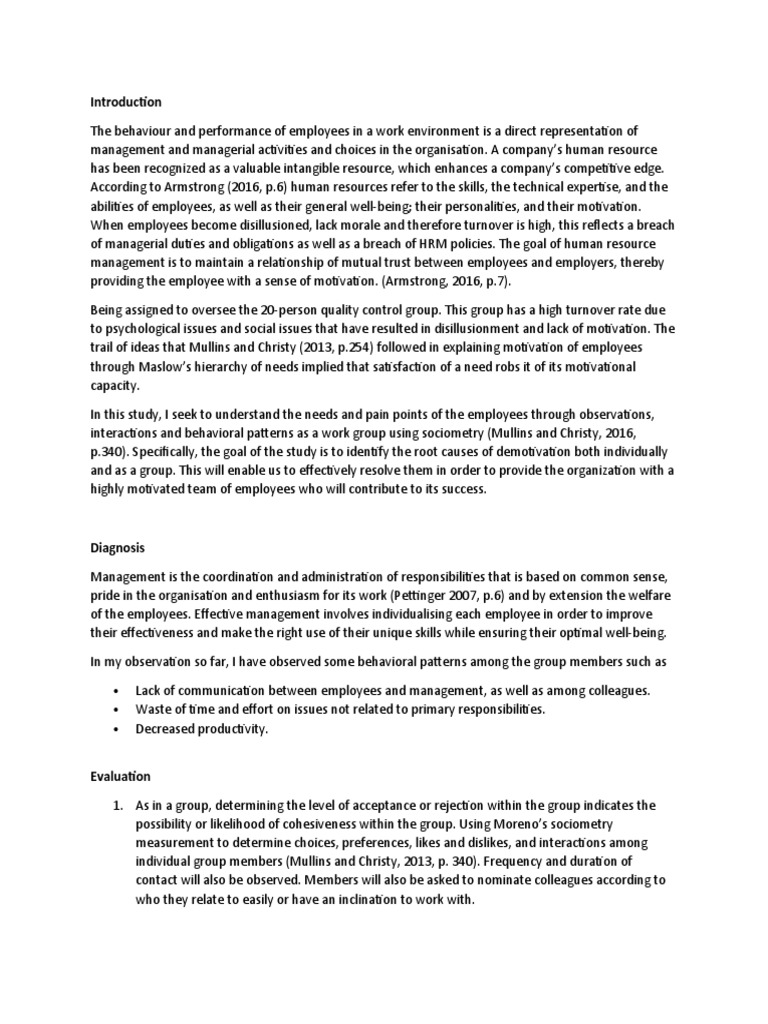 Assessment Draft | PDF | Motivational | Motivation