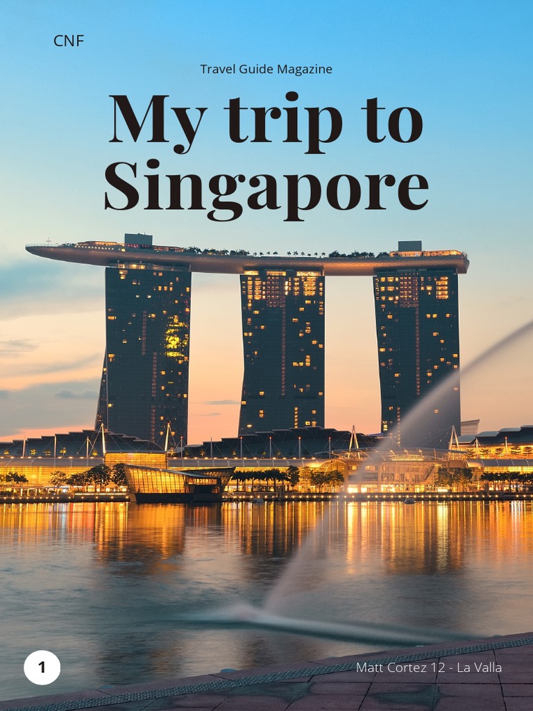 SINGAPORE TOURIST GUIDE PDF visual data 5