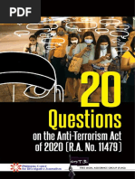 20 Questions On The Anti-Terrorism Act 2020 (FLAG & PCIJ Primer)