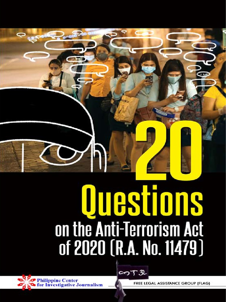 20 Questions On The Anti-Terrorism Act 2020 (FLAG & PCIJ Primer) | PDF
