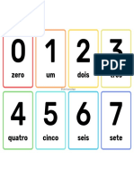 Números de 0 a 15 em português