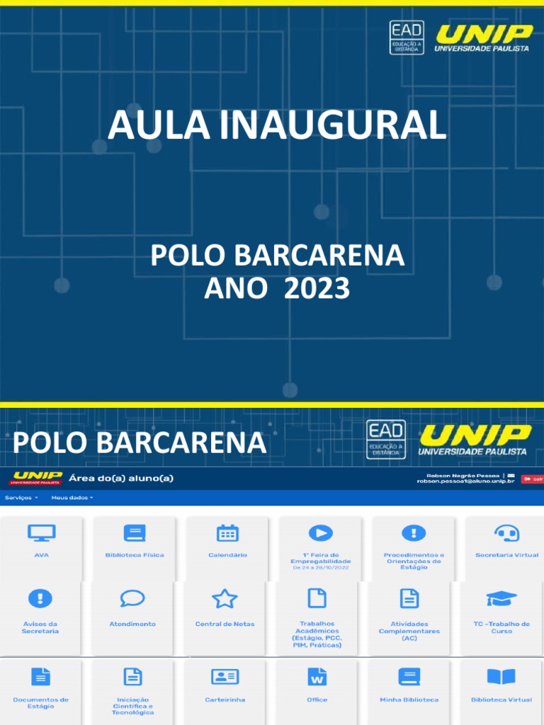 Vantagens de Ser Aluno UNIP 2023 | PDF | Educação à distância ...