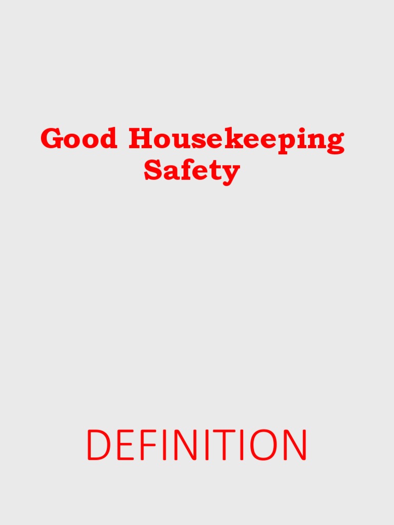 Housekeeping Policies And Procedures