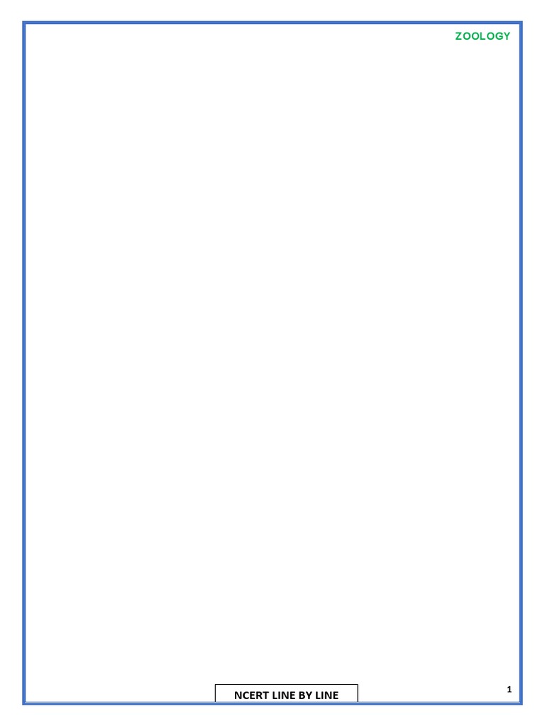 Ncert Line by Line Zoology @sonumonu | Download Free PDF | Anatomy ...