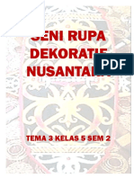 Tema 3 Menggambar Kelas 5 Seni Dekoratif Nusantara