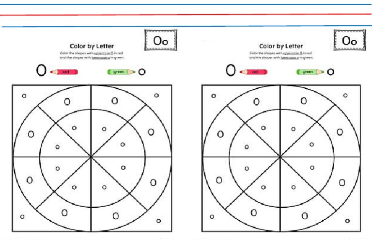 LETTER Oo Coloring Uppercase-Lowercase | PDF