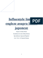 Influențele Limbii Engleze Asupra Limbii Japoneze