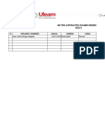 Formato Matriz Aspirantes Examen Remedial