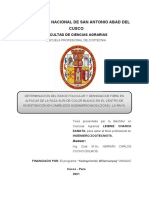 Universidad Nacional de San Antonio Abad Del Cusco: Facultad de Ciencias Agrarias