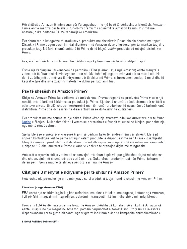 Amazon Prime | PDF