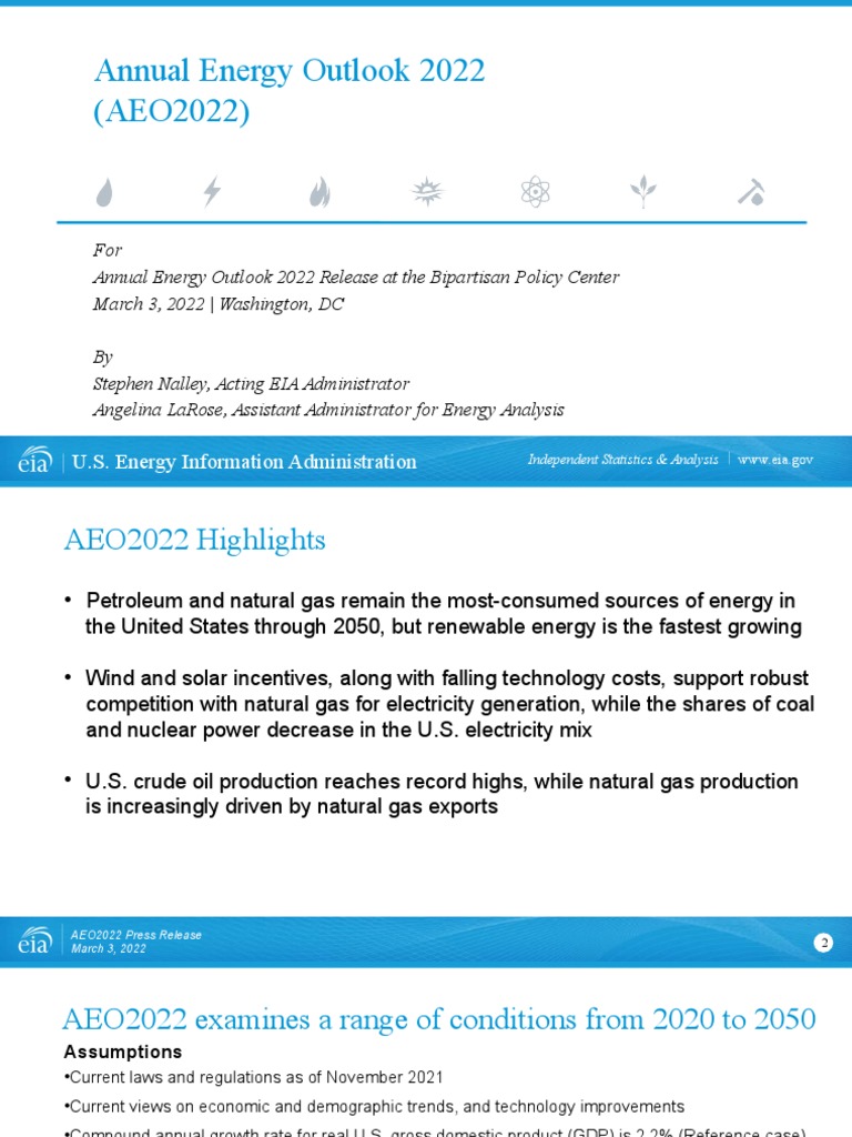 Energy Trends: AEO2022 Insights | PDF | Liquefied Natural Gas ...