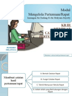 KB 3 Membuat Catatan Hasil Pertemuan Rapat