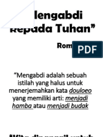 Preaching - Mengabdi Kepada Tuhan