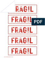 Etiquetas Frágil para Imprimir
