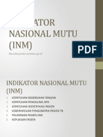 Indikator Nasional Mutu (Inm) Dan Ikp