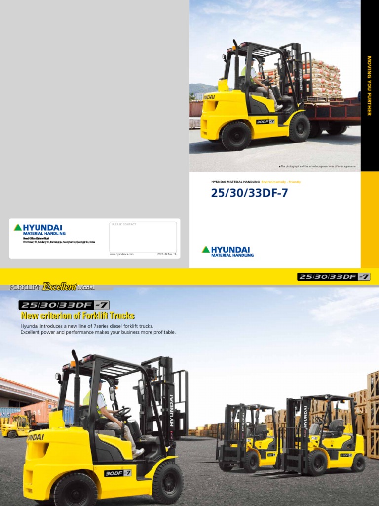 Hyundai 30DF-7 Forklift Overview | PDF | Forklift | Truck