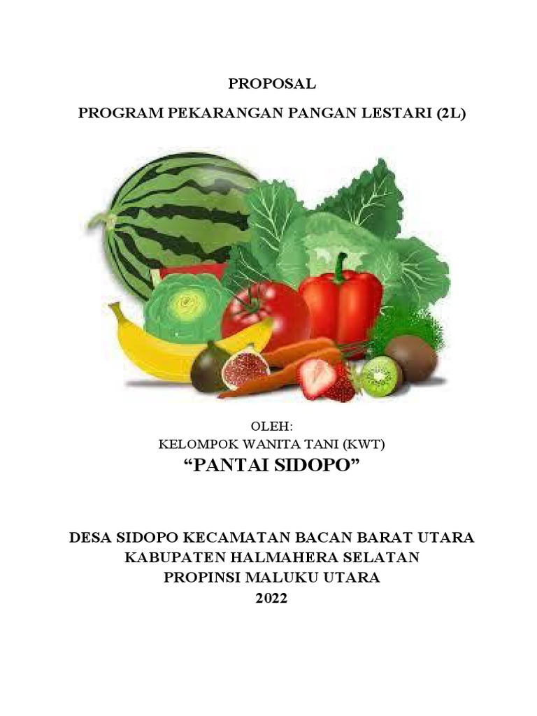 Usulan Program P2L KWT Pantai Sidopo | PDF