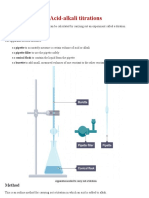 Acid-alkali titration method