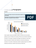 Model Body Paragraphs Bar Chart