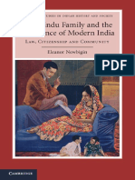 (Cambridge Studies in Indian History and Society, No. 22) Eleanor Newbigin - The Hindu Family and The Emergence of Modern India - Law, Citizenship and Community-Cambridge University Press (2013)