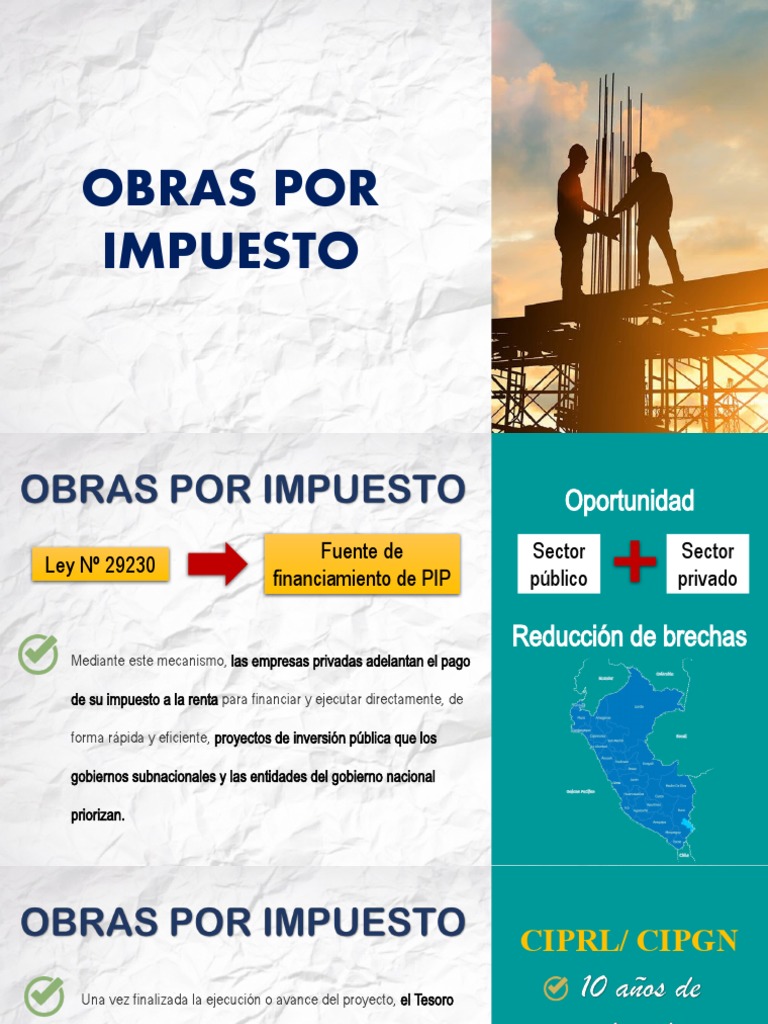 Ejemplos de Obras por Impuestos | PDF | Finanzas y dinero