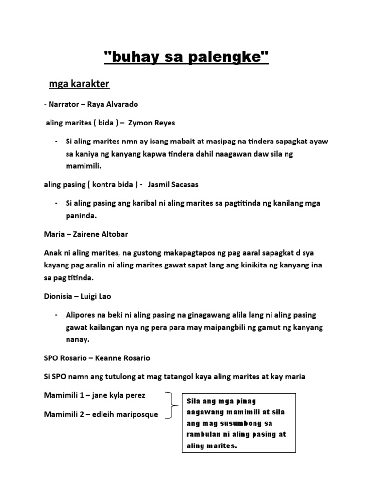 Buhay Sa Palengke | PDF