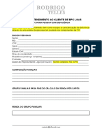 Ficha de atendimento BPC para pessoa com deficiência