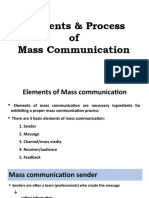 Elements & Process of Mass Communication