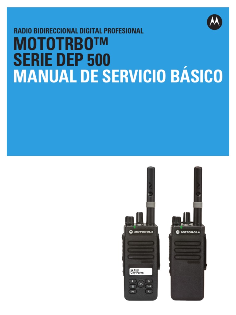 Mototrbo DEP550-570 Basico 68009579001-A | PDF | Radio | Pantalla de ...