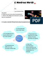 Weird Wondrous Worlds - Ss Worksheet