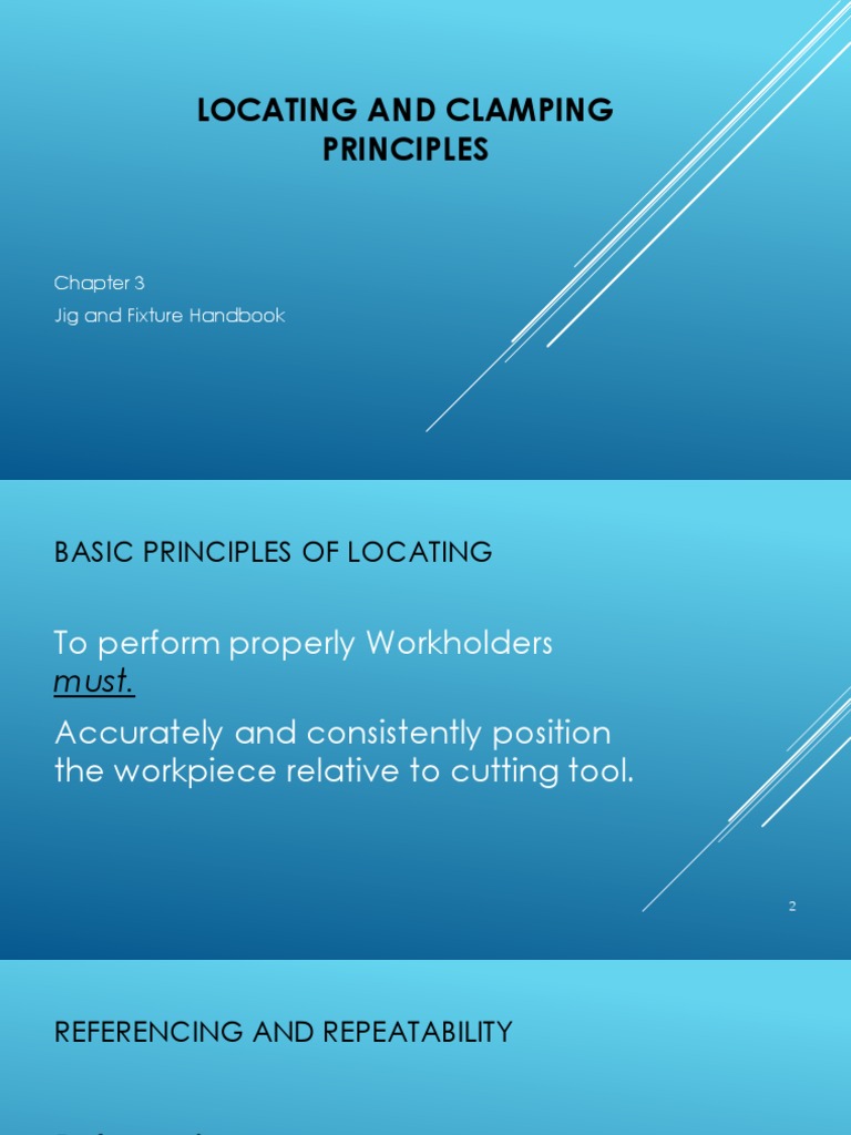 Locating and Clamping Principles in Jigs | PDF | Machining ...
