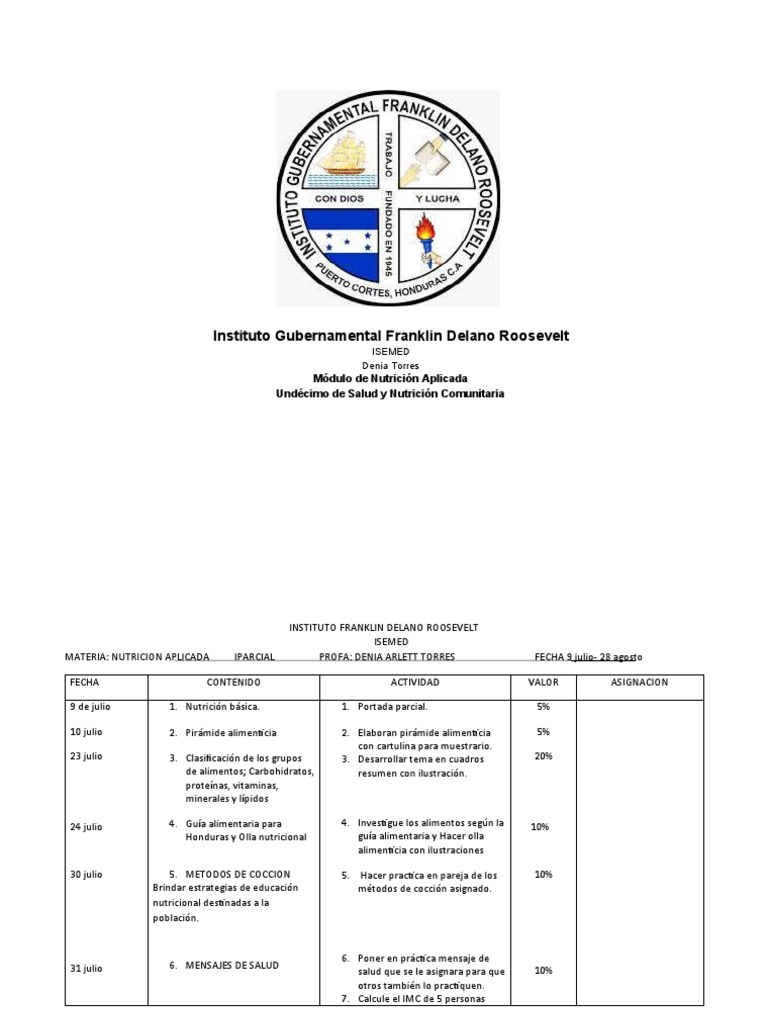 Modulo Nutricion Aplicada Descargar Gratis Pdf Alimentos Nutrientes