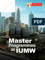 IUMW Masters Brochure 2022