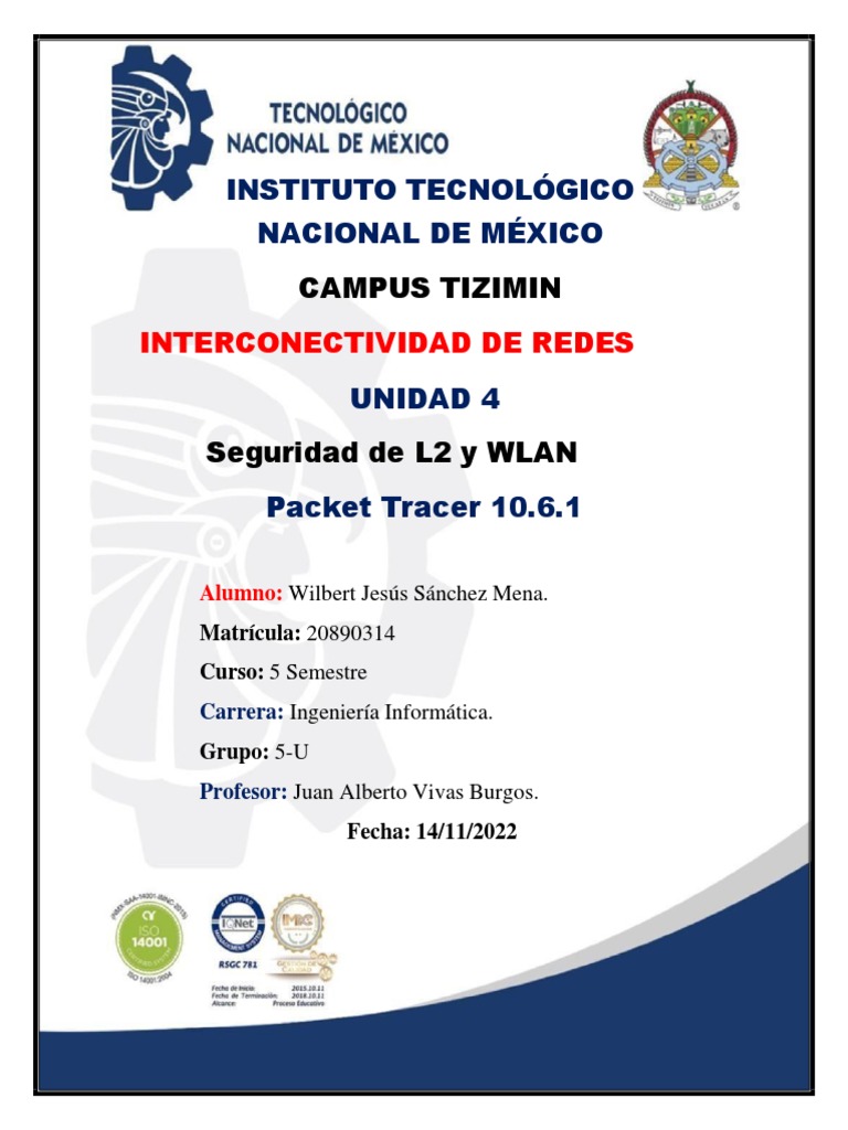 Seguridad L2 y WLAN en Packet Tracer | PDF | Juegos y actividades ...