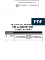 Protocolo de Prevencion de Contagios Coronavirus