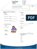 Examen de Aritmetica-Primer Año Sec