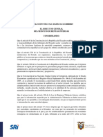 Resolución SRI sobre obligación de presentar información de beneficiarios finales