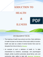 Introduction To Health & Illness