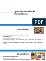 Clase 5. Composicion y Funcion de Carbohidratos